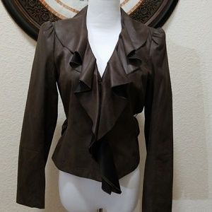 Worthington Brown suede crop Jacket